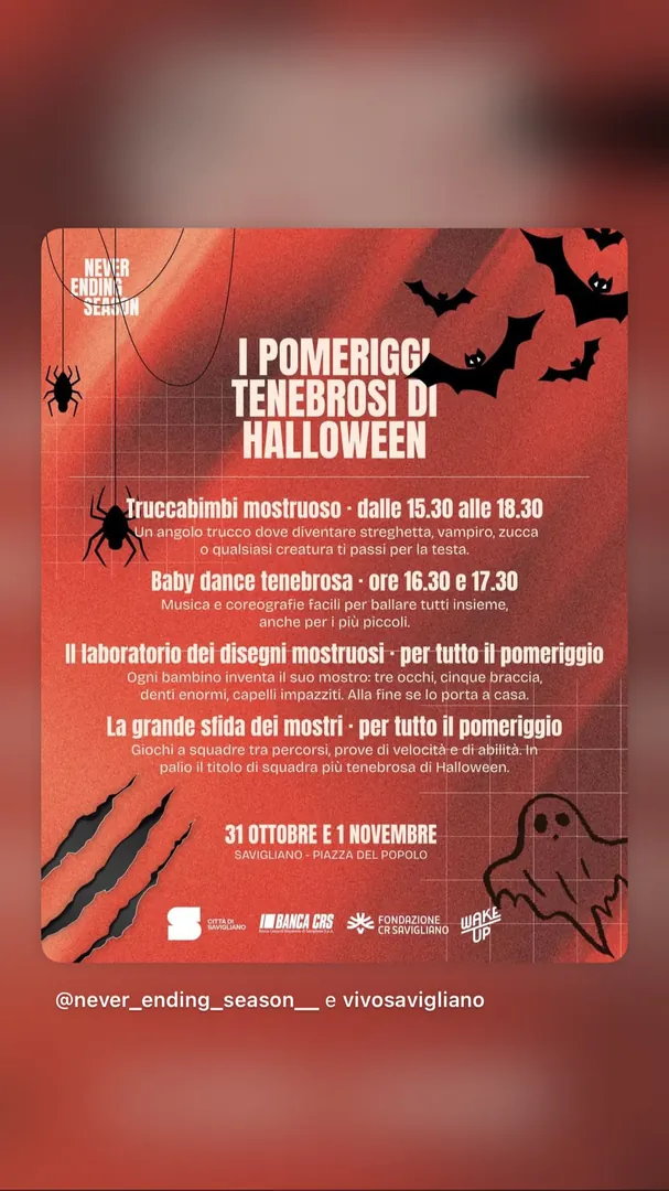 Locandina I Pomeriggi Tenebrosi di Halloween
