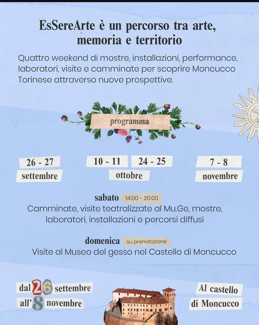 Locandina EsSereArte - Arte e teatro nei luoghi del gesso