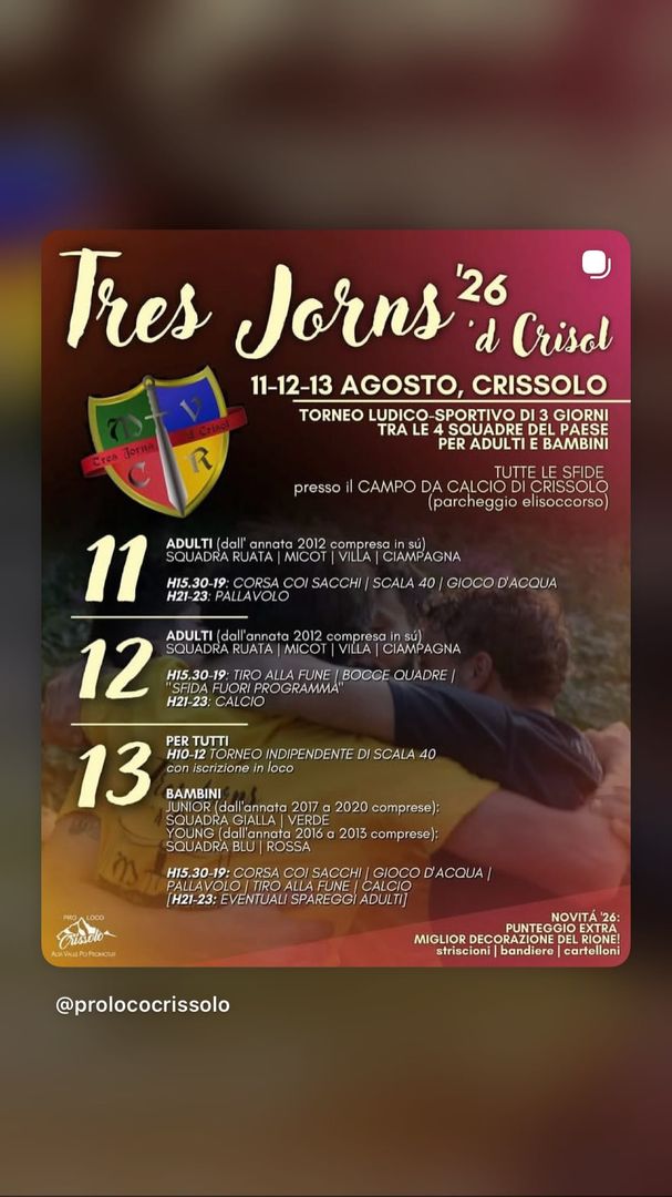 Locandina Tres Jorns d Crisol 2026