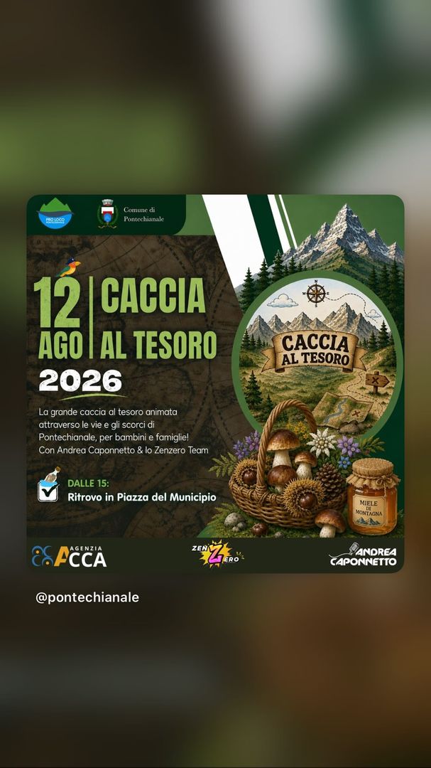 Locandina Caccia al Tesoro - Pro Loco Pontechianale