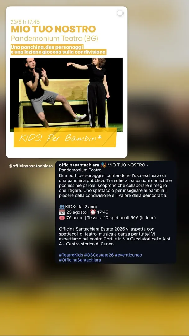 Locandina Mio Tuo Nostro - Pandemonium Teatro