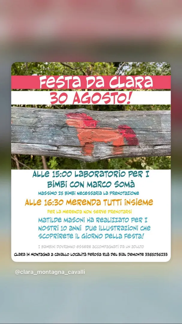 Locandina Festa da Clara
