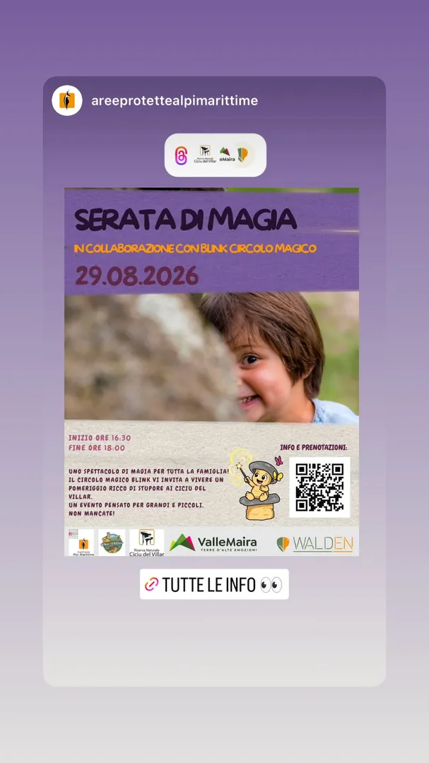 Locandina Serata di Magia - Blink Circolo Magico